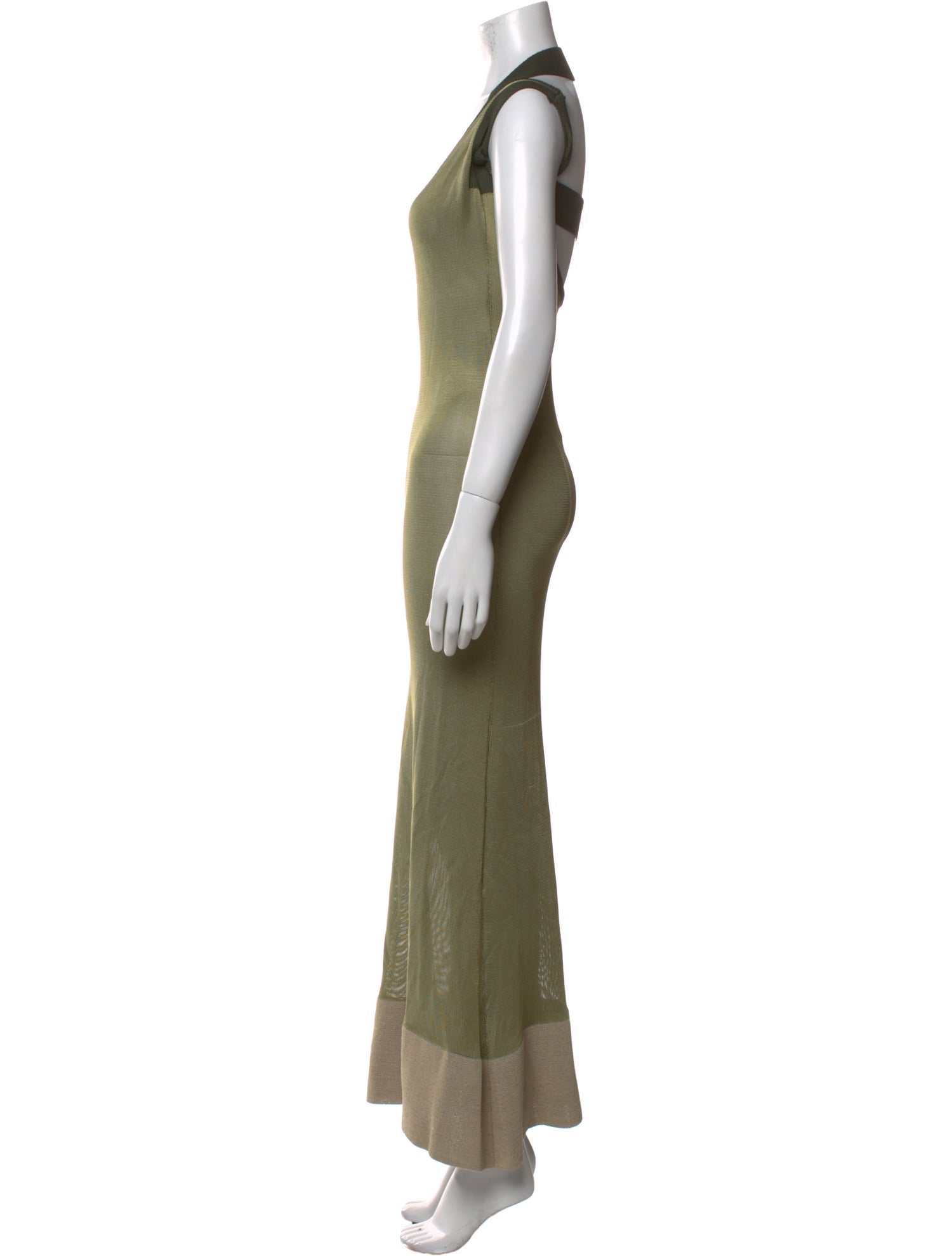 Jacquemus Scoop Neck Long Dress