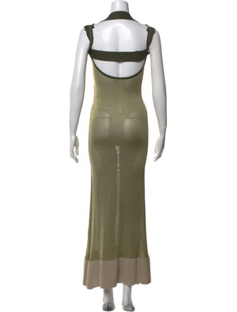 Jacquemus Scoop Neck Long Dress