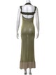 Jacquemus Scoop Neck Long Dress