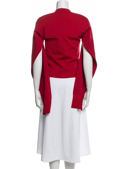 Jacquemus Crew Neck Three-Quarter Sleeve Crop Top