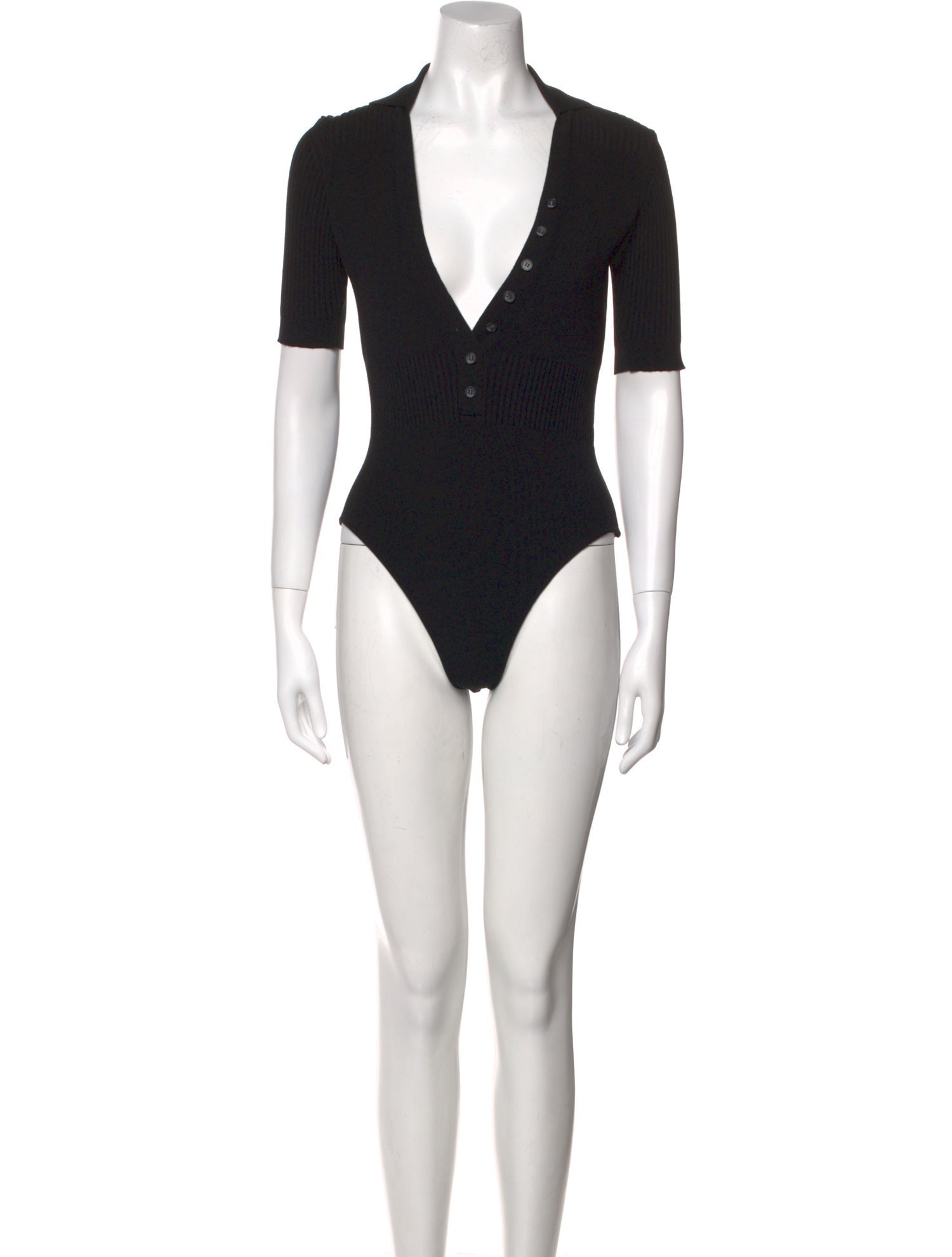 Jacquemus V-Neck Short Sleeve Bodysuit