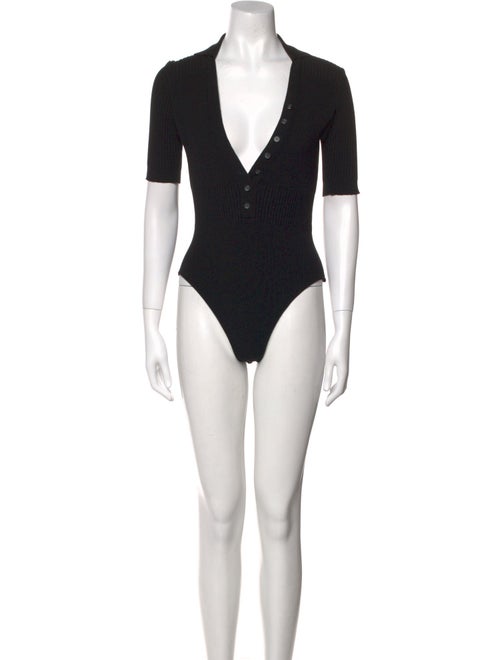 Jacquemus V-Neck Short Sleeve Bodysuit