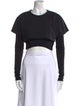Jacquemus Crew Neck Short Sleeve Crop Top