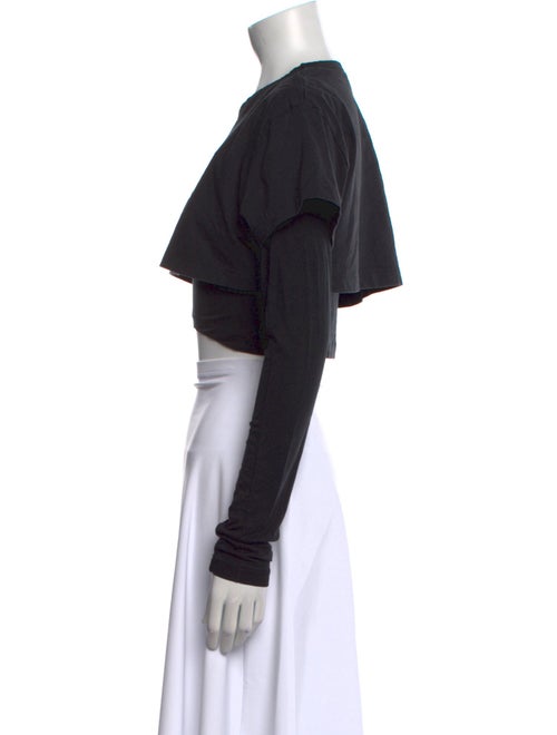 Jacquemus Crew Neck Short Sleeve Crop Top