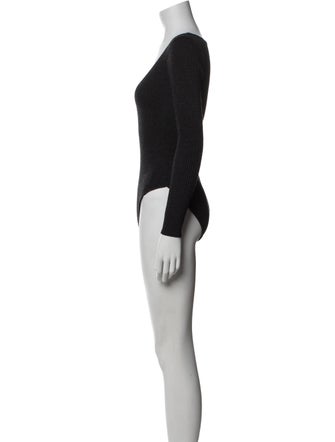 Jacquemus Scoop Neck Long Sleeve Bodysuit