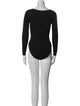 Jacquemus Scoop Neck Long Sleeve Bodysuit