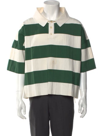Jacquemus Striped Three-Quarter Sleeve Shirt