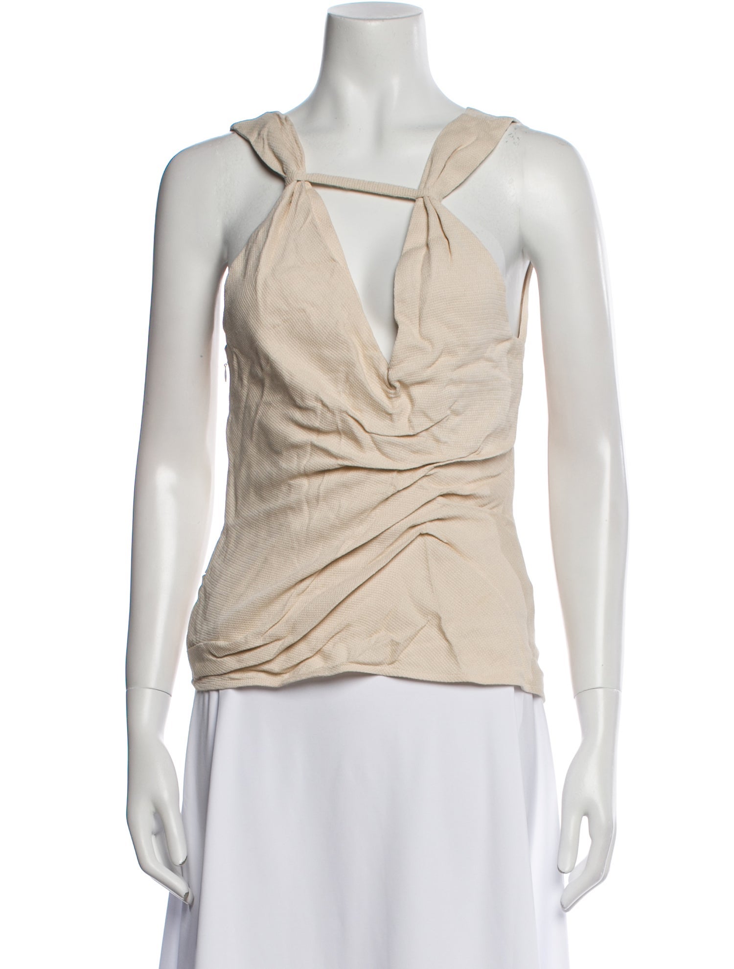 Jacquemus Cowl Neck Sleeveless Top
