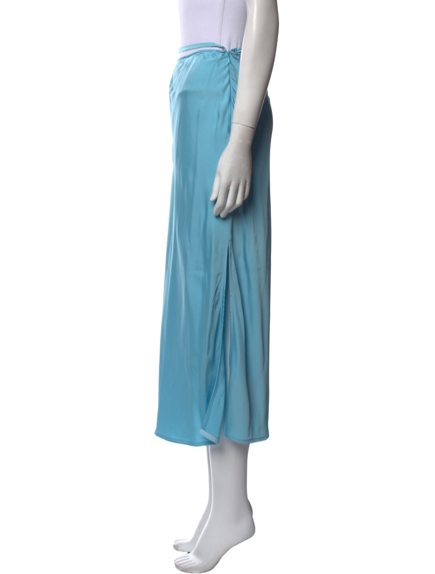 Jacquemus Satin Midi Length Skirt