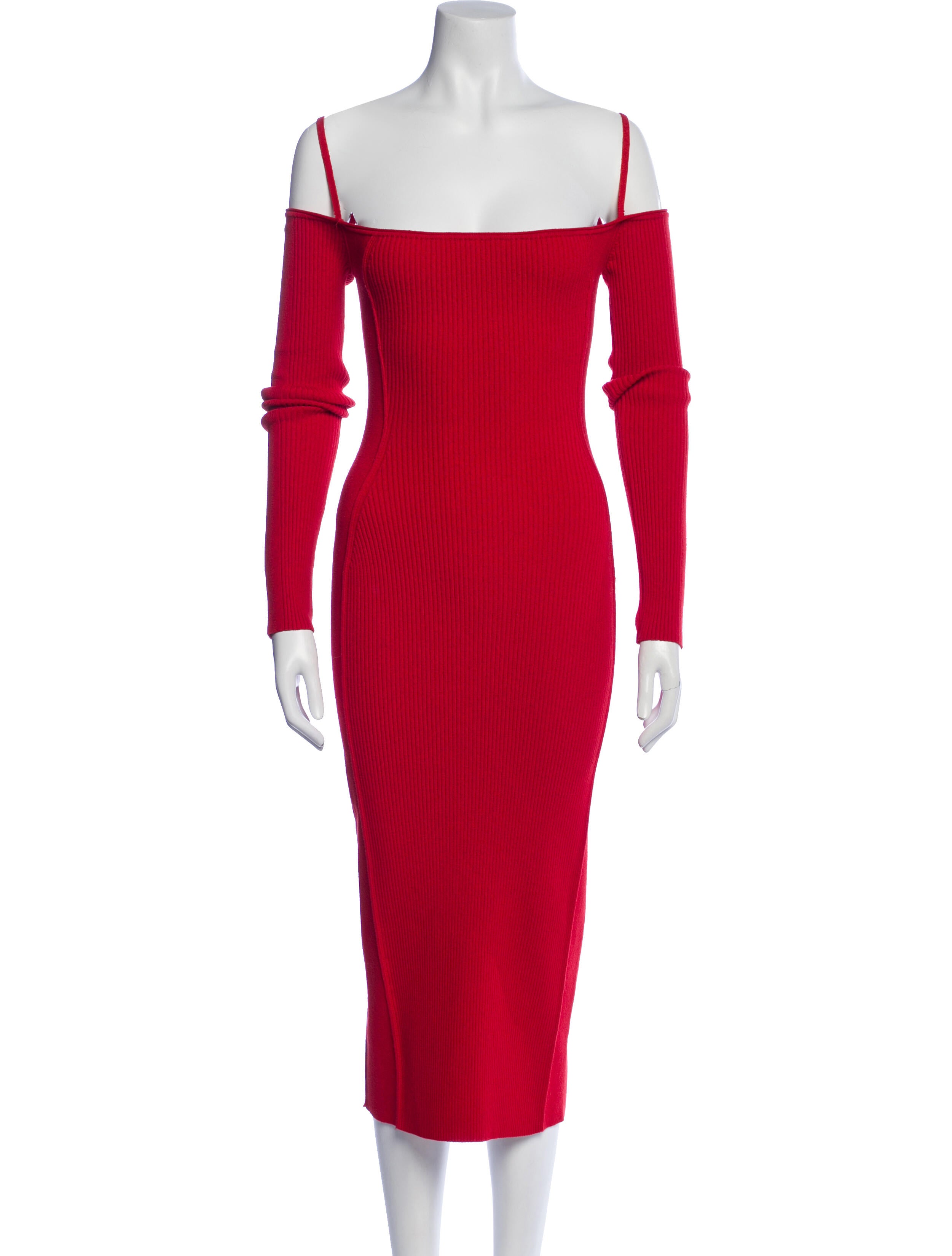 Jacquemus Square Neckline Knee-Length Dress