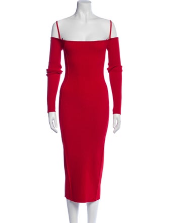 Jacquemus Square Neckline Knee-Length Dress
