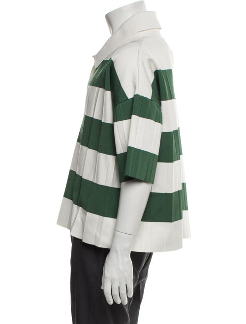 Jacquemus Striped Collar Polo Shirt