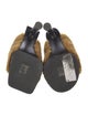 Jacquemus Shearling Leather Trim Embellishment Slides