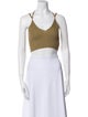 Jacquemus Linen Scoop Neck Crop Top