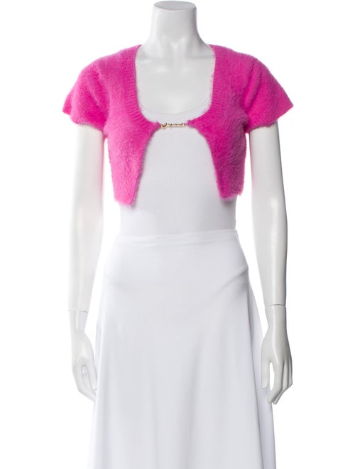 Jacquemus Scoop Neck Short Sleeve Crop Top