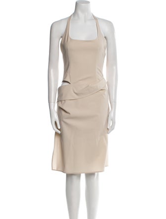 Jacquemus Virgin Wool Knee-Length Dress