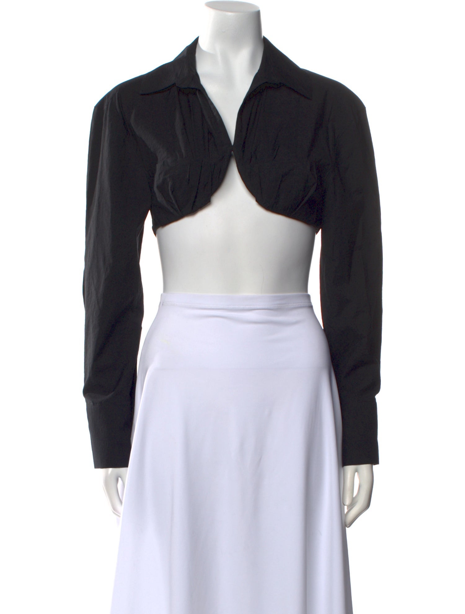 Jacquemus Long Sleeve Crop Top