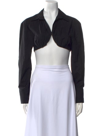 Jacquemus Long Sleeve Crop Top