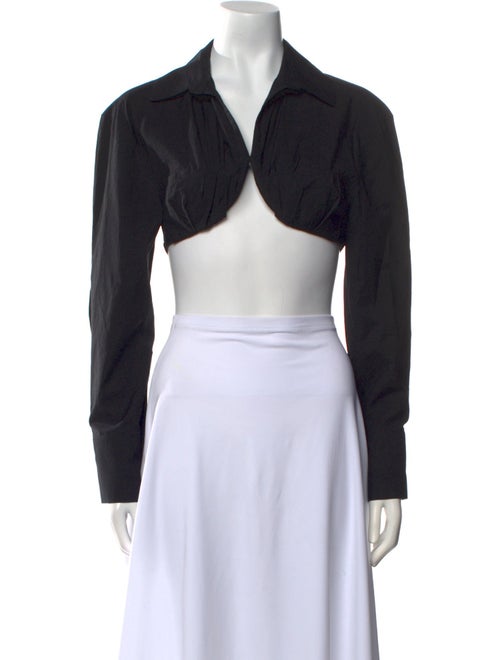 Jacquemus Long Sleeve Crop Top