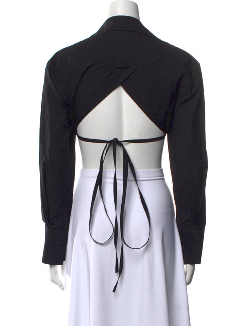 Jacquemus Long Sleeve Crop Top