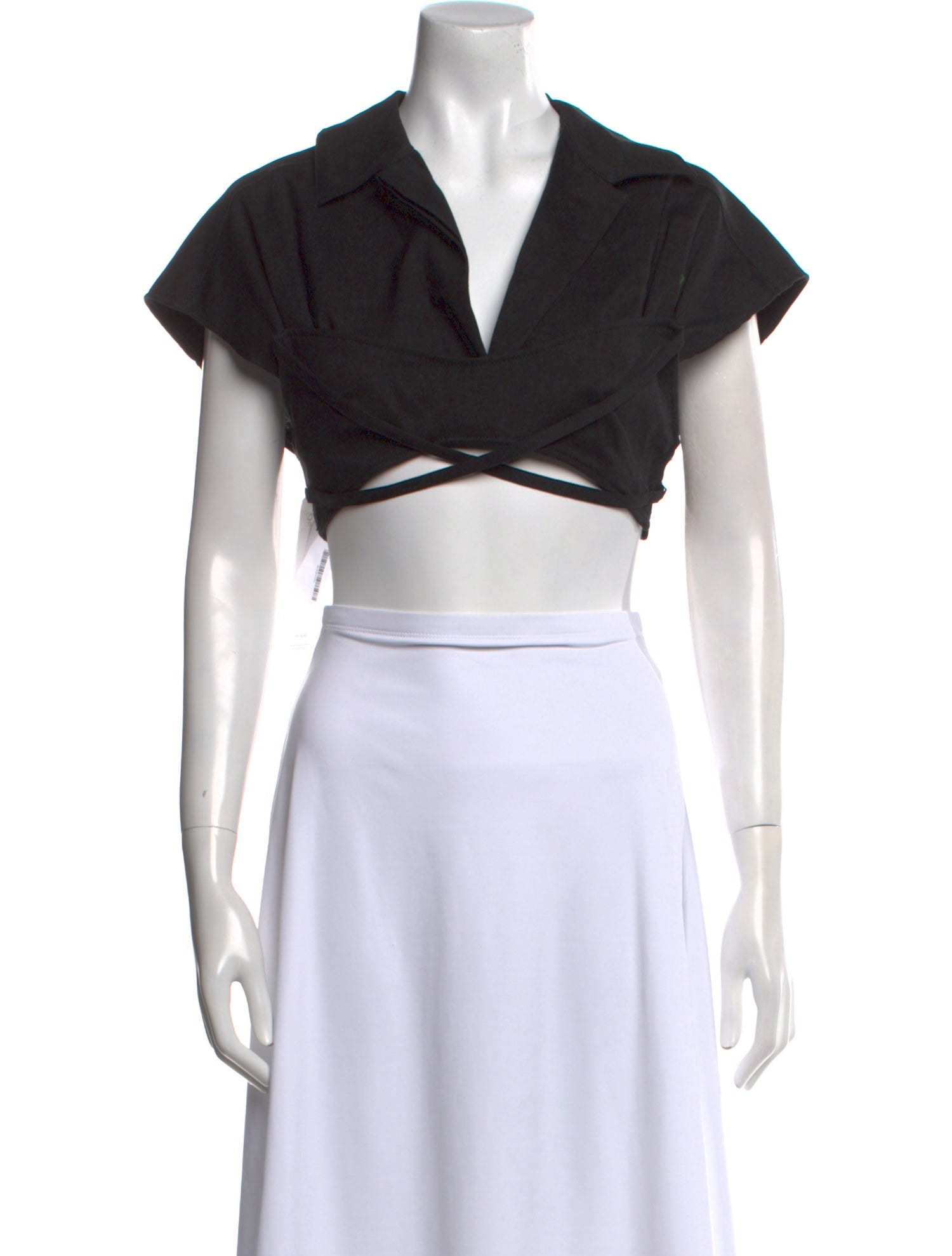 Jacquemus Short Sleeve Crop Top