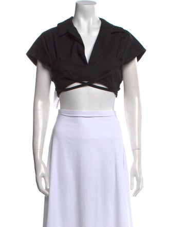 Jacquemus Short Sleeve Crop Top