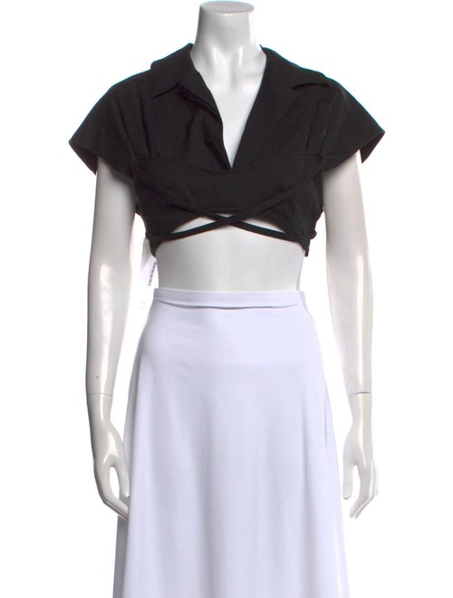 Jacquemus Short Sleeve Crop Top