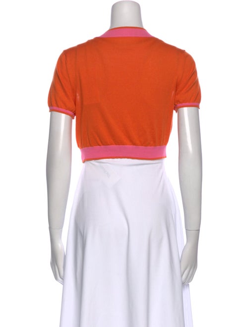 Jacquemus Printed V-Neck Crop Top