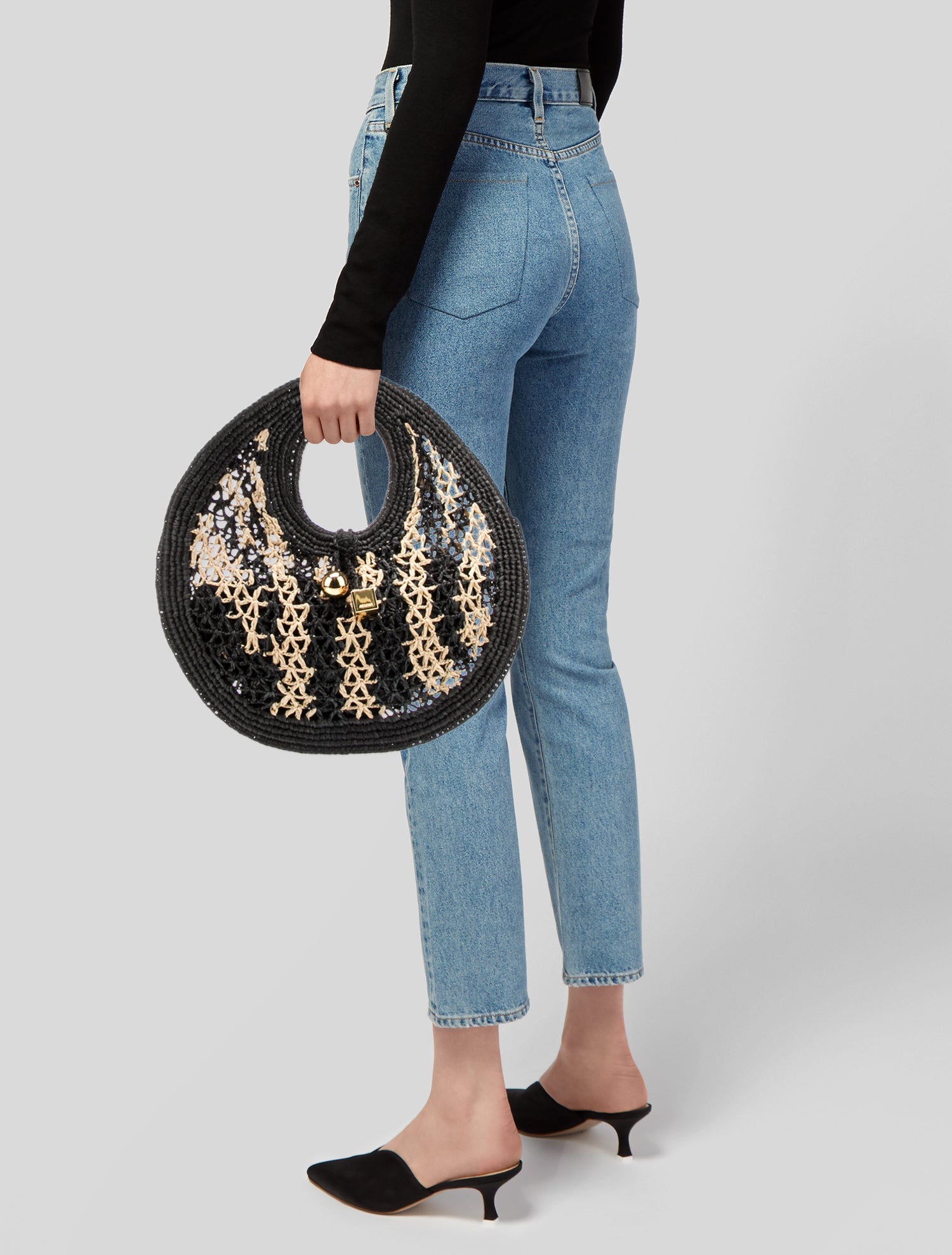 Jacquemus Raffia Top Handle Bag