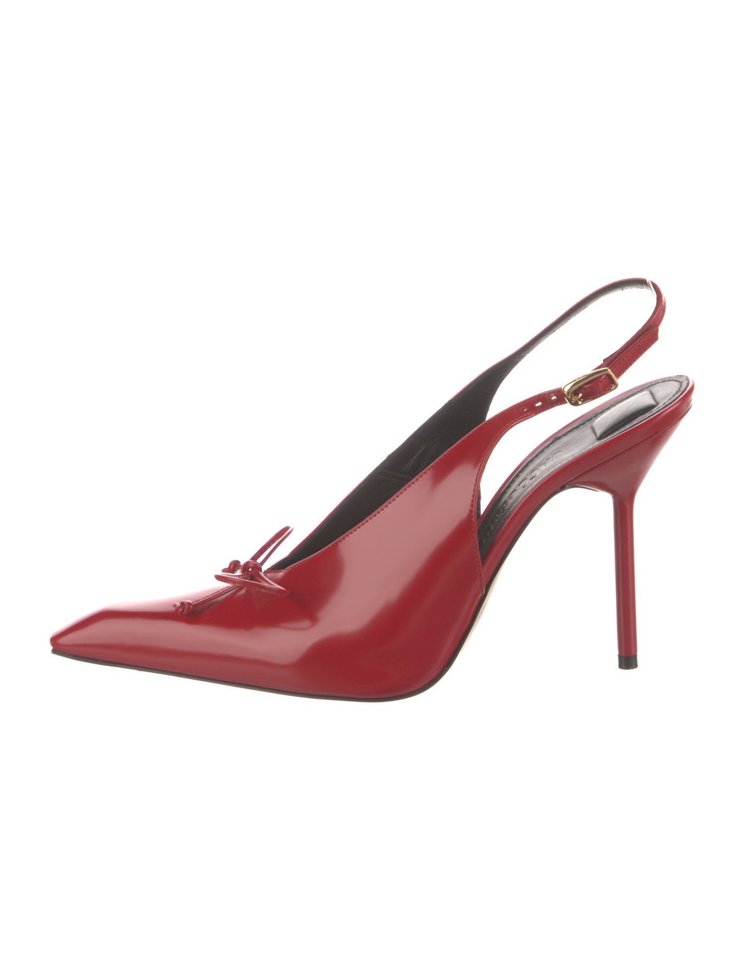 Jacquemus Patent Leather Slingback Pumps