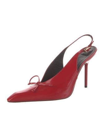 Jacquemus Patent Leather Slingback Pumps