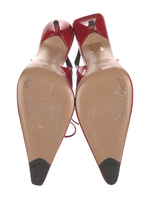 Jacquemus Patent Leather Slingback Pumps