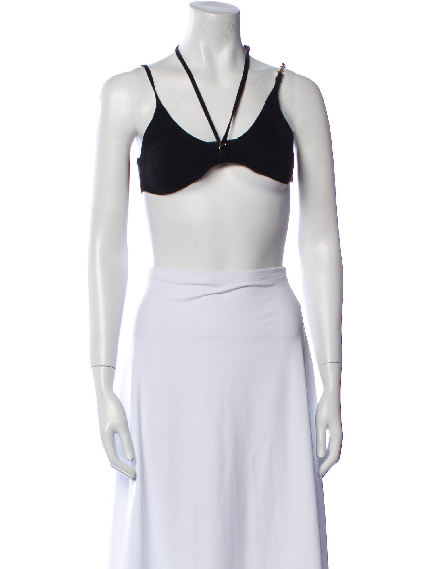 Jacquemus Linen Halterneck Crop Top