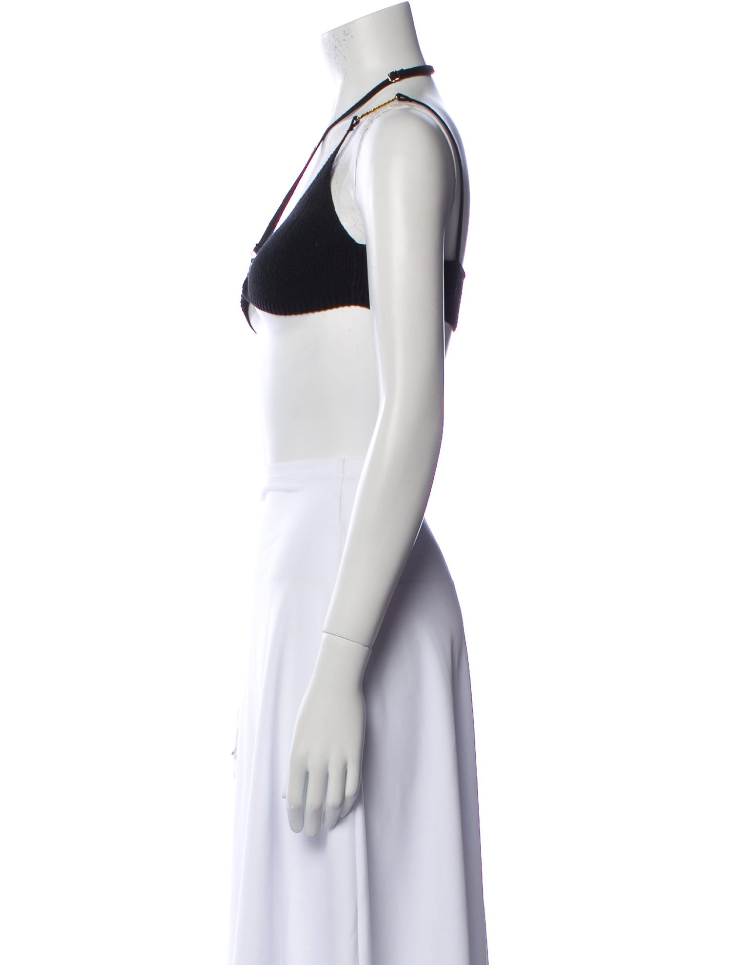 Jacquemus Linen Halterneck Crop Top