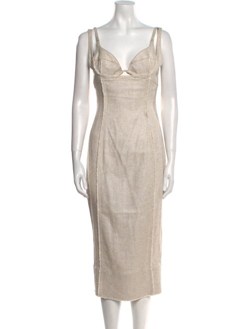 Jacquemus Cowl Neck Midi Length Dress
