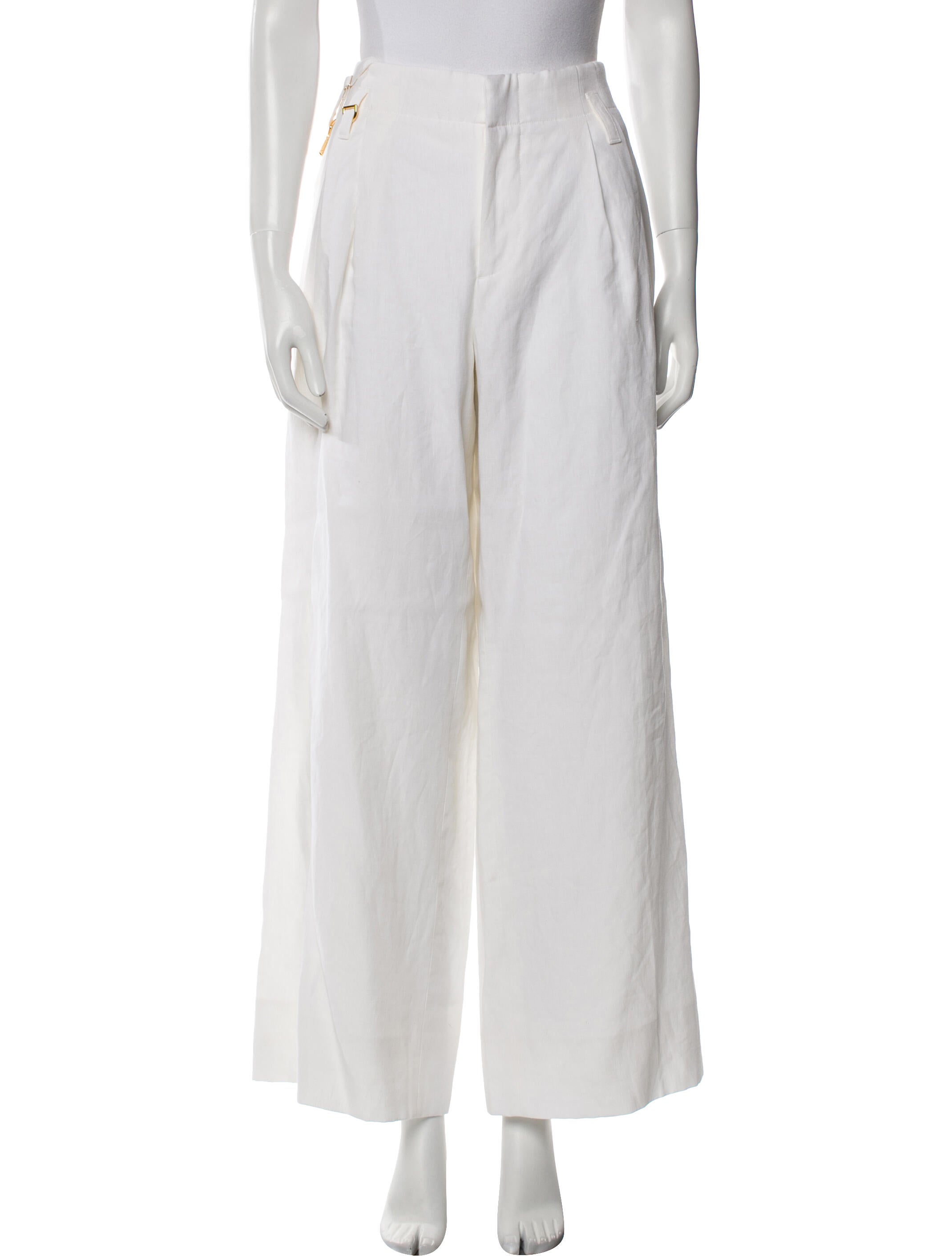 Jacquemus Linen Wide Leg Pants