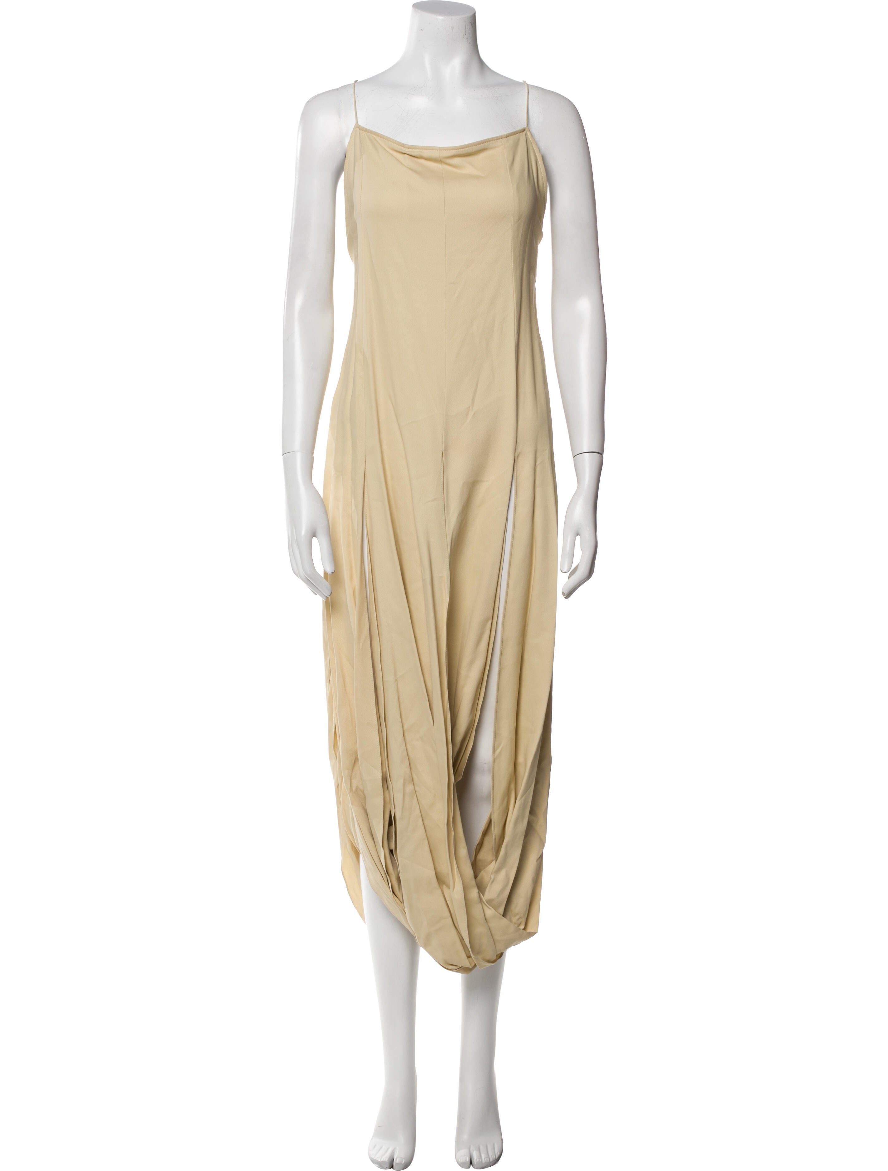 Jacquemus Square Neckline Long Dress