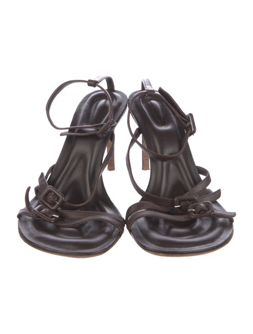 Jacquemus Leather Colorblock Pattern Sandals