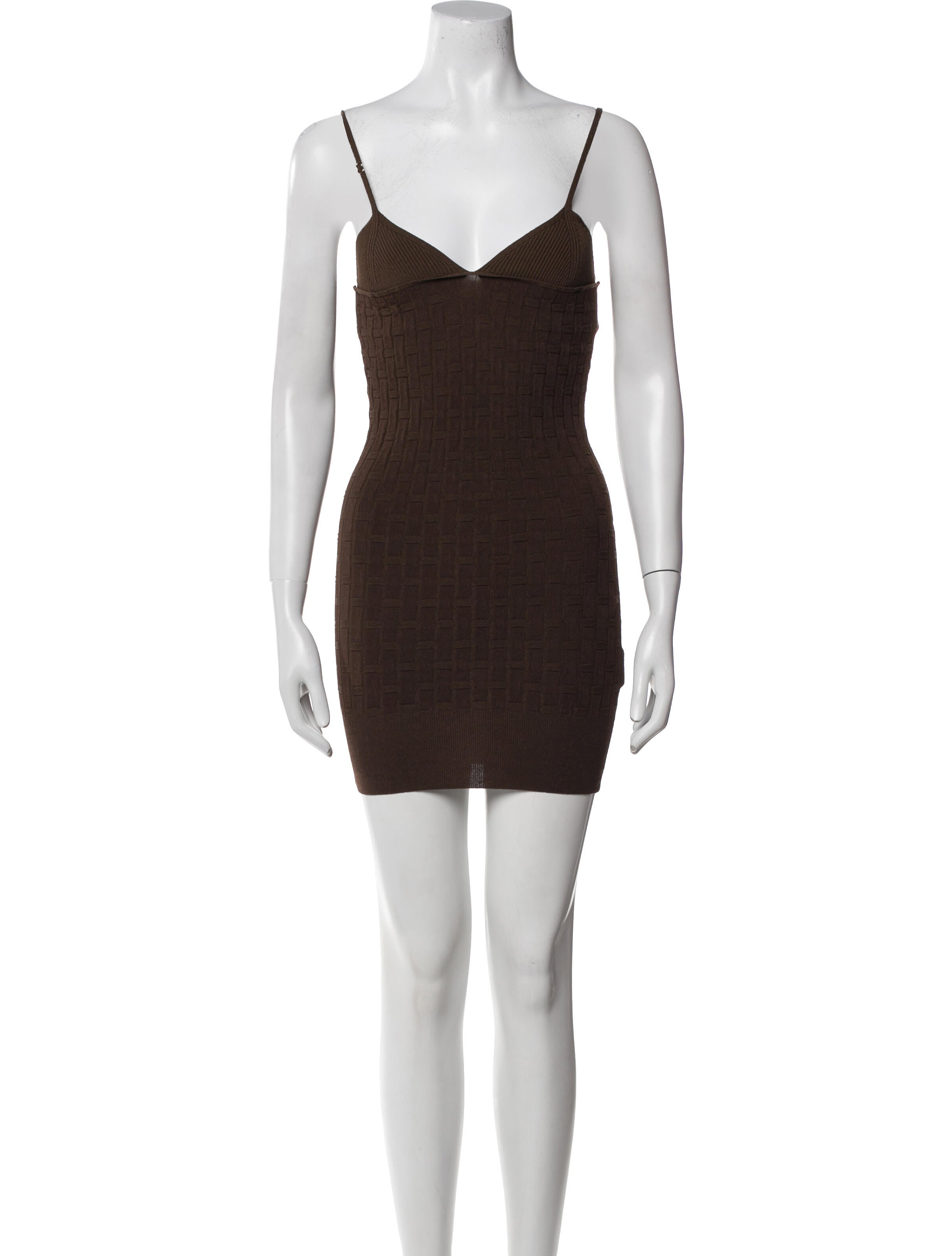 Jacquemus V-Neck Mini Dress