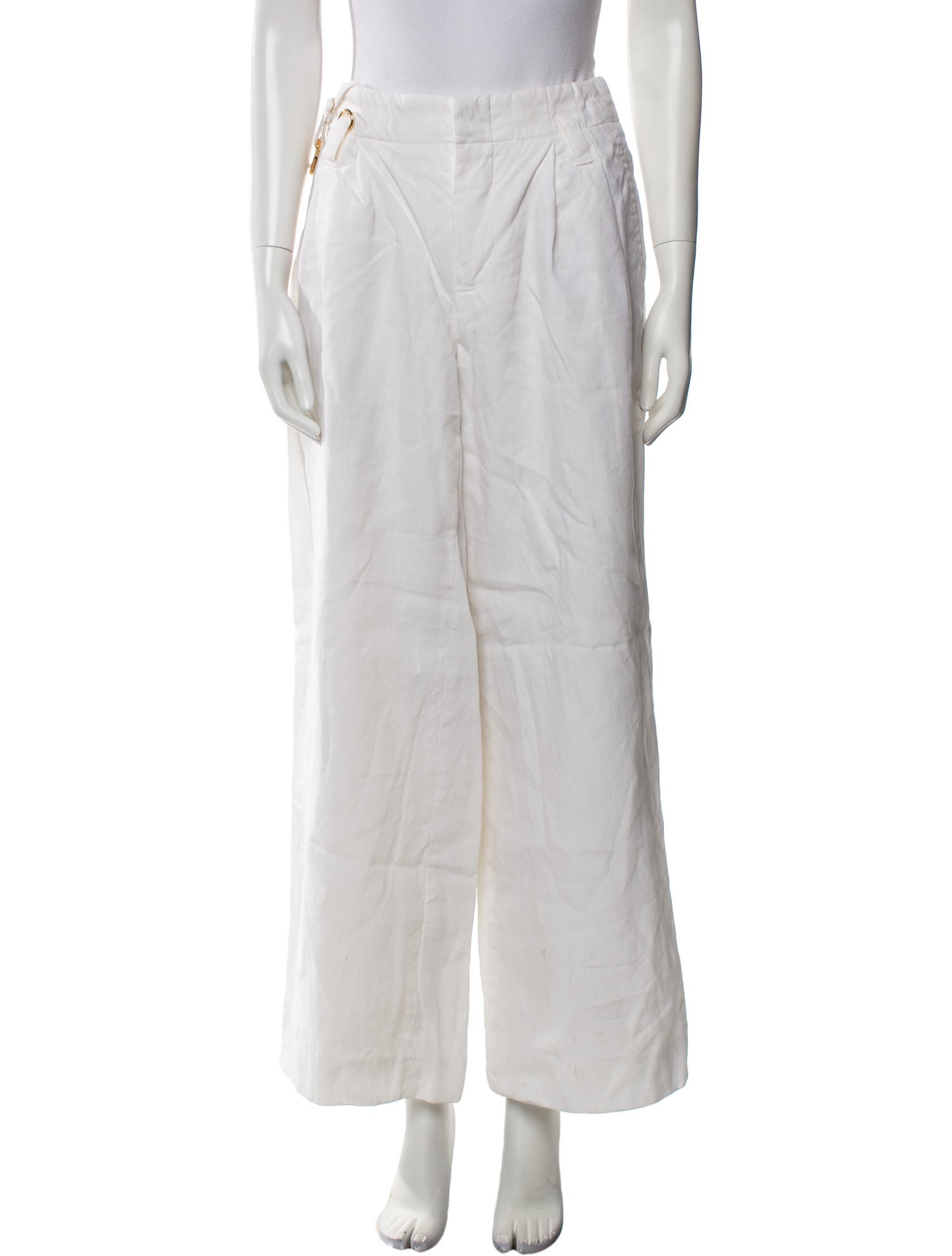 Jacquemus Linen Wide Leg Pants