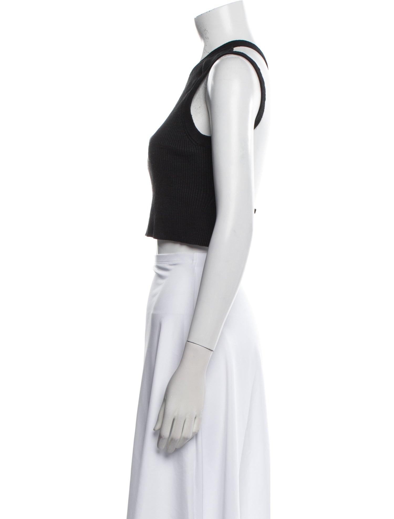 Jacquemus Linen Asymmetrical Crop Top