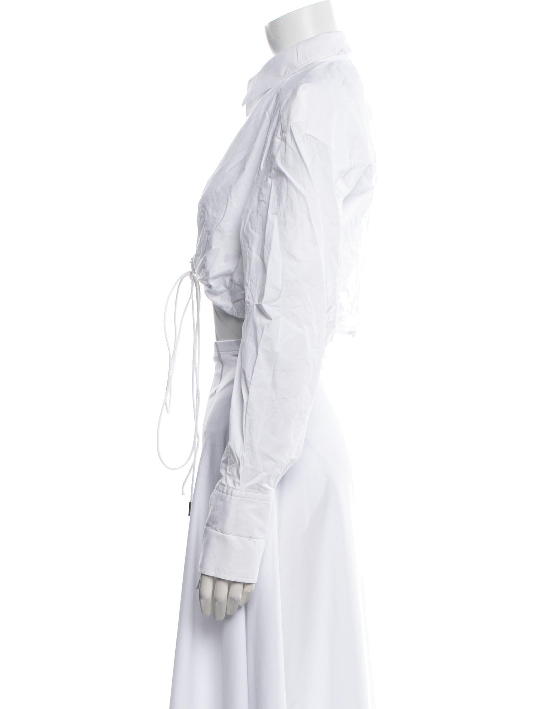 Jacquemus Long Sleeve Crop Top