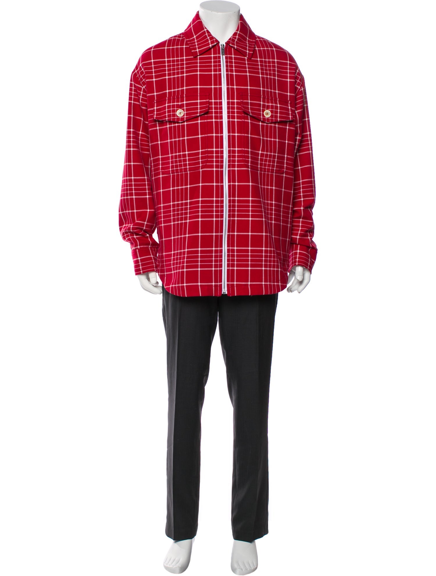 Jacquemus Plaid Print Coat