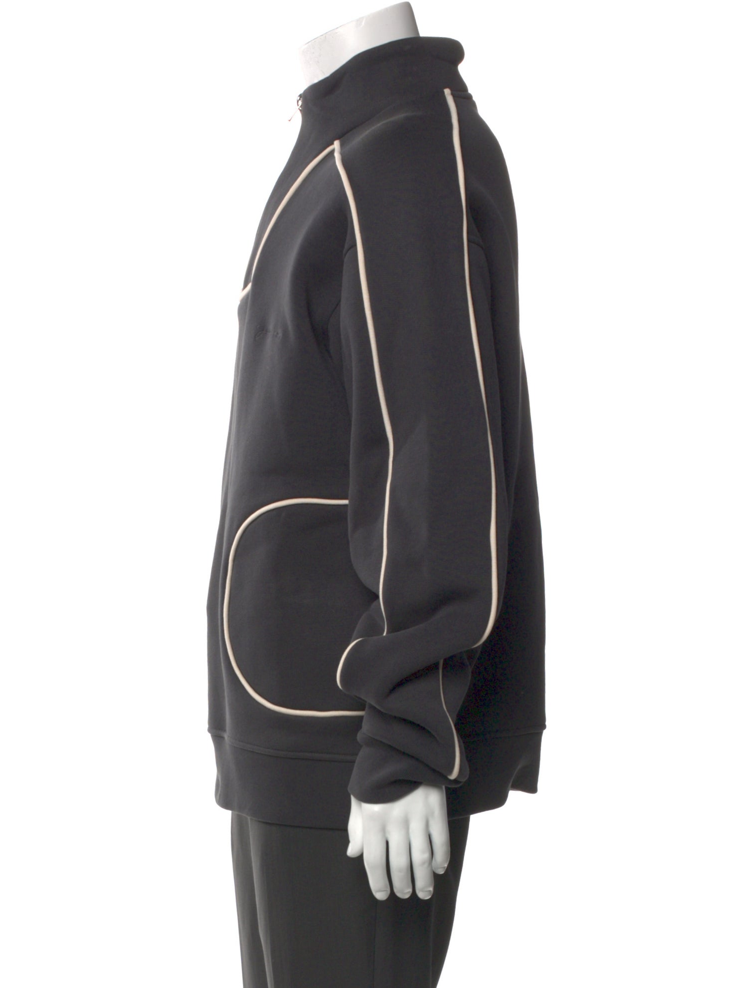 Jacquemus Striped Mock Neck Sweatshirt w/ Tags