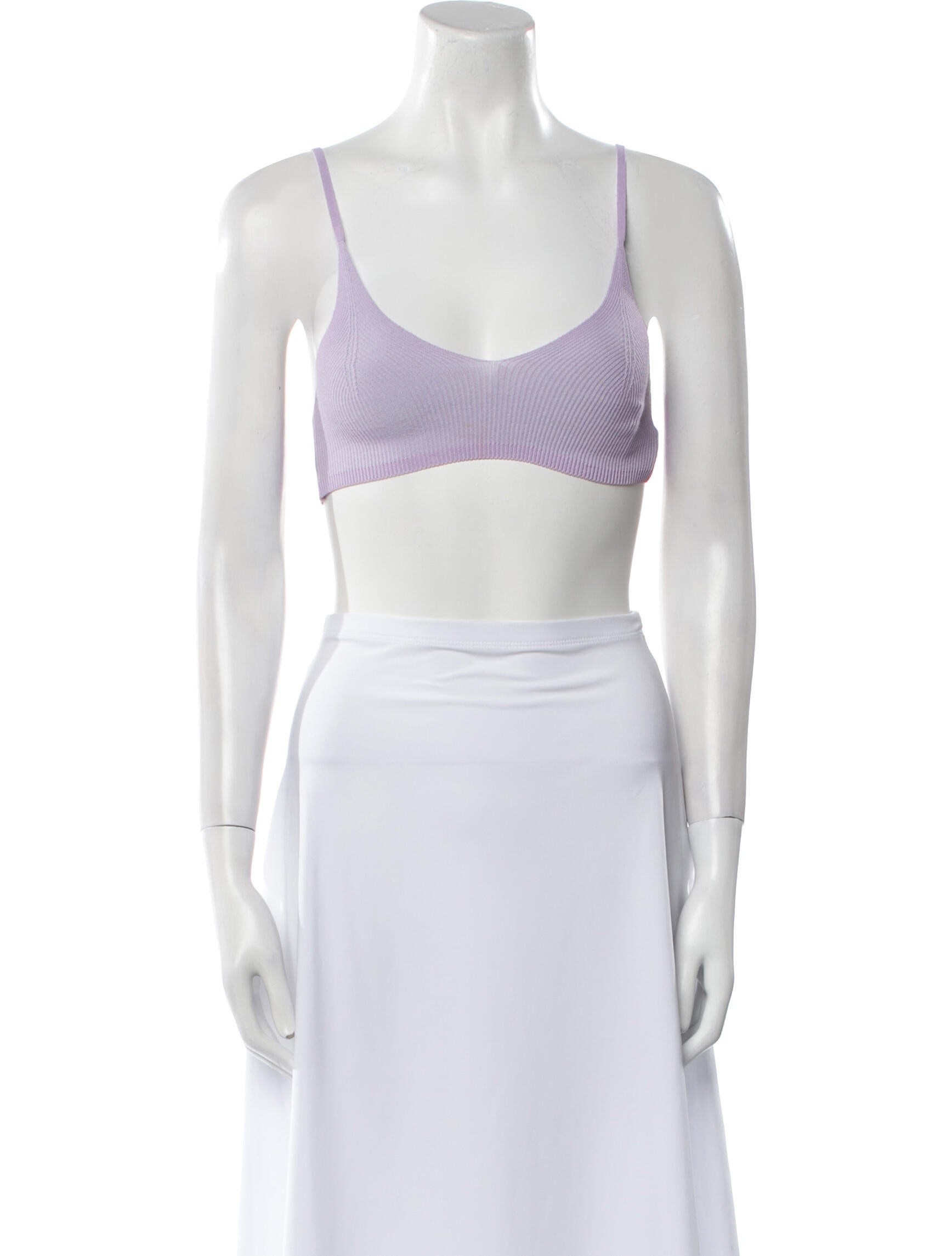 Jacquemus Scoop Neck Sleeveless Crop Top