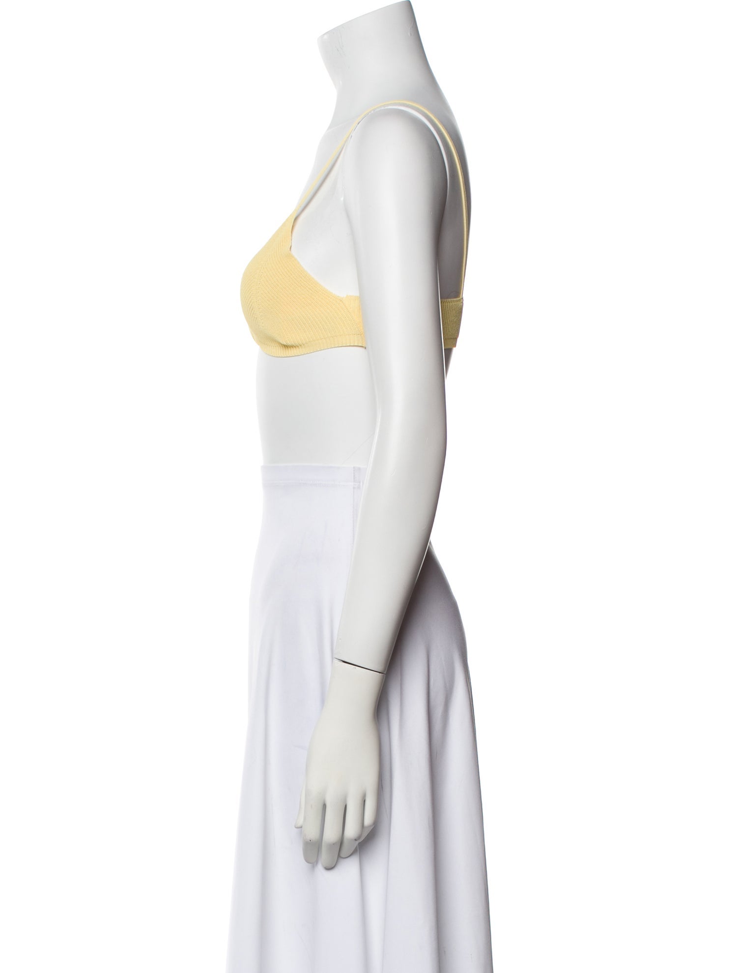 Jacquemus Scoop Neck Sleeveless Crop Top