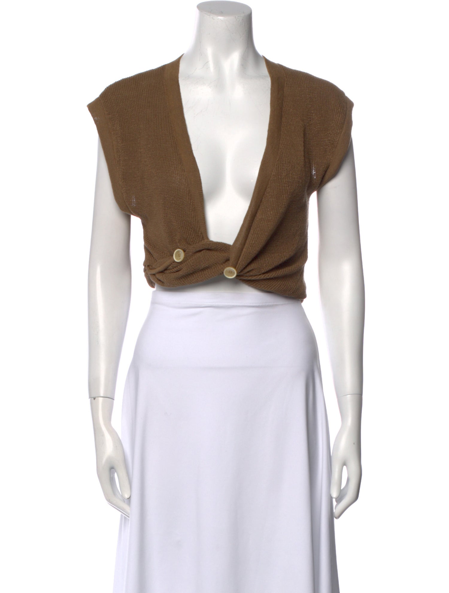 Jacquemus Linen V-Neck Sweater