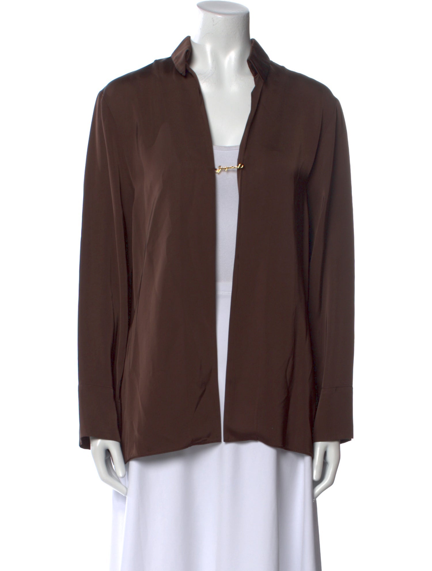 Jacquemus Open Front Long Sleeve Blouse