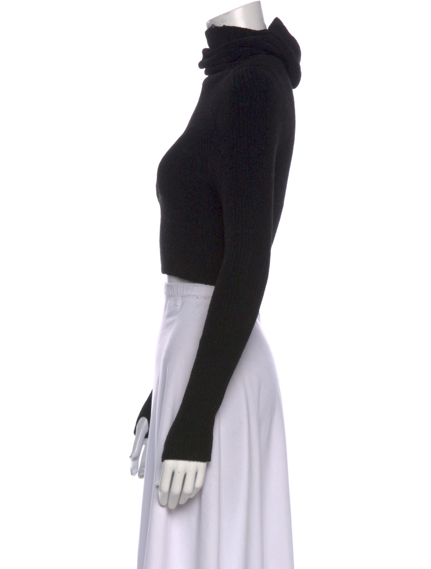 Jacquemus Turtleneck Long Sleeve Crop Top