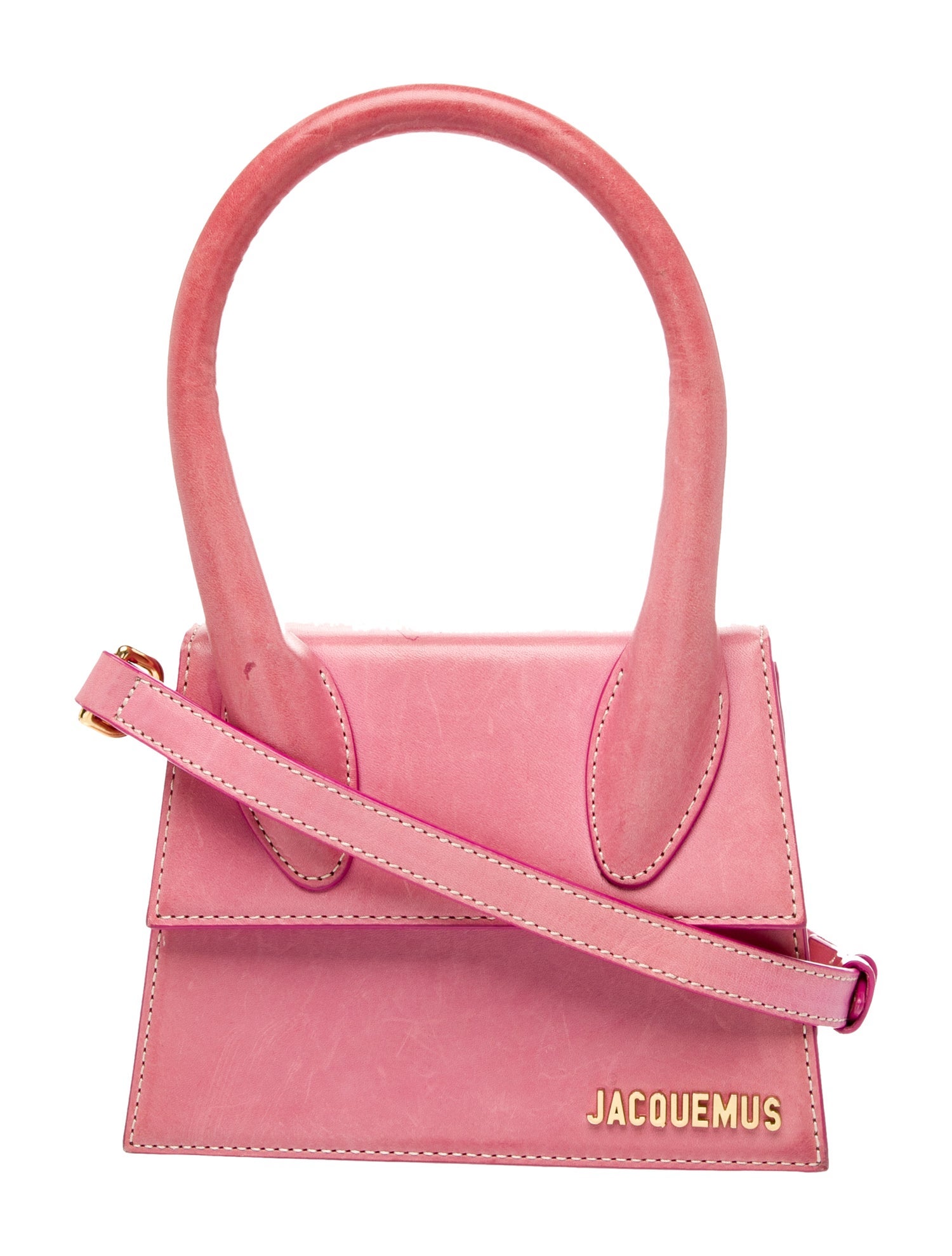 Jacquemus Leather Top Handle Bag
